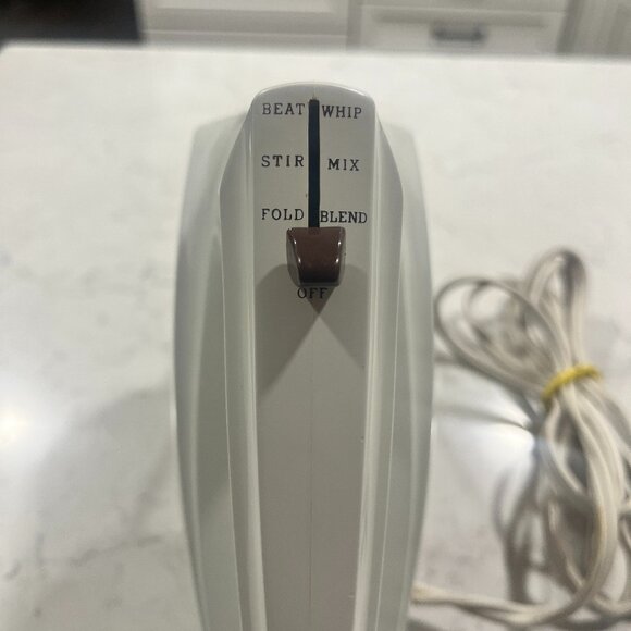 Vintage Hand Mixer Sunbeam Mixmaster Brown (Tested) 1980s Model 3 Speeds Retro - Picture 6 of 10